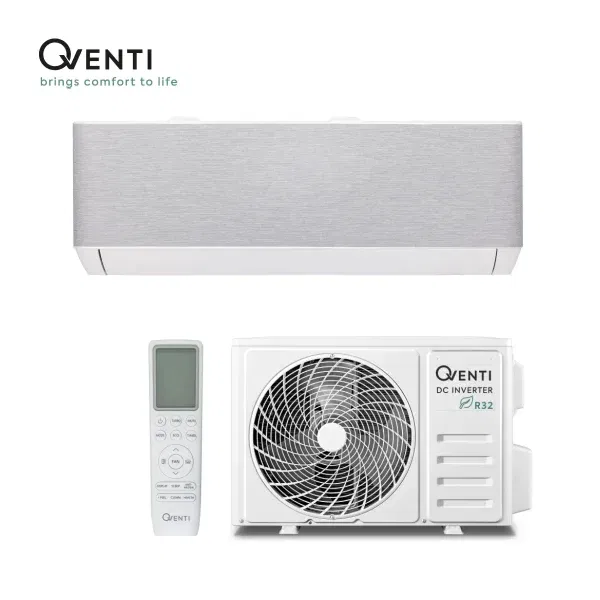 Qventi Design wandmodel airco Flex Design 18 lichtgrijs 5,0kW